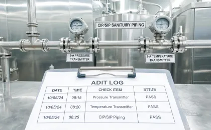 Hygienic food beverage process transmitters