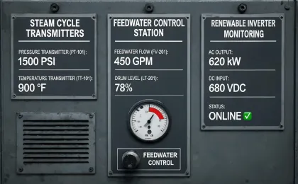 Power generation control loop instrumentation