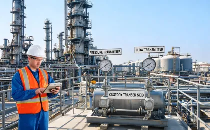 Refinery columns with process transmitters