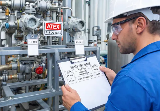 Chemical process skid with transmitters